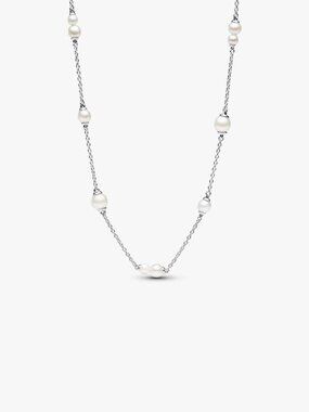 Pandora FINAL SALE - Treated Freshwater Cultured Pearl Station Chain Necklace